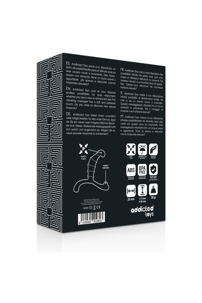 ADDICTED TOYS - PIACERE ANALE DELLA PROSTATA NERO