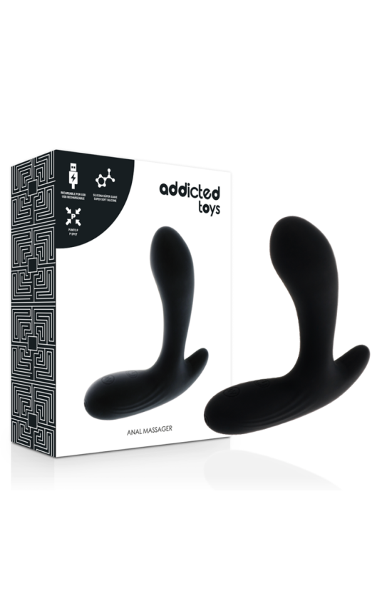 ADDICTED TOYS - MASSAGGIATORE ANALE VIBRAZIONE NERA