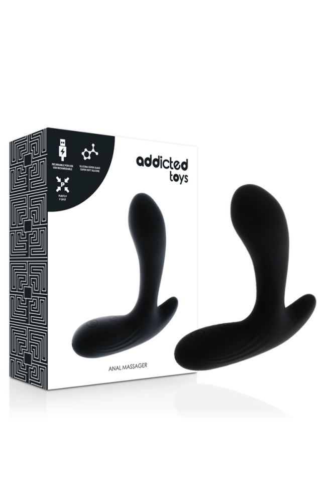 ADDICTED TOYS - MASSAGGIATORE ANALE VIBRAZIONE NERA