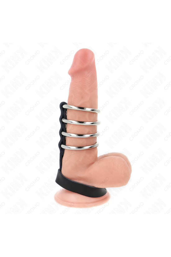 KINK - 4 ANELLI PER PENE IN METALLO DA 3