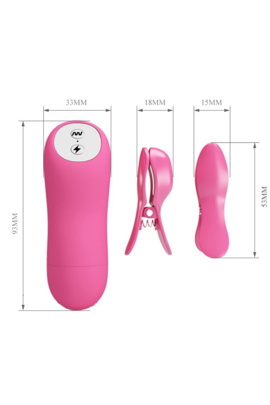 BAILE - PIZZE ROMANTICHE AD ONDE CON VIBRAZIONI ED ELETTROSHOCK FUCSIA