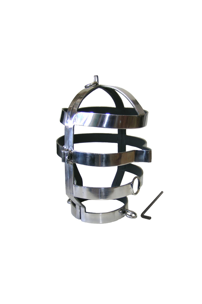 METAL HARD - MASCHERA CON COLLANA IN ACCIAIO