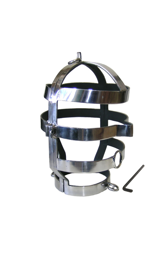 METAL HARD - MASCHERA CON COLLANA IN ACCIAIO