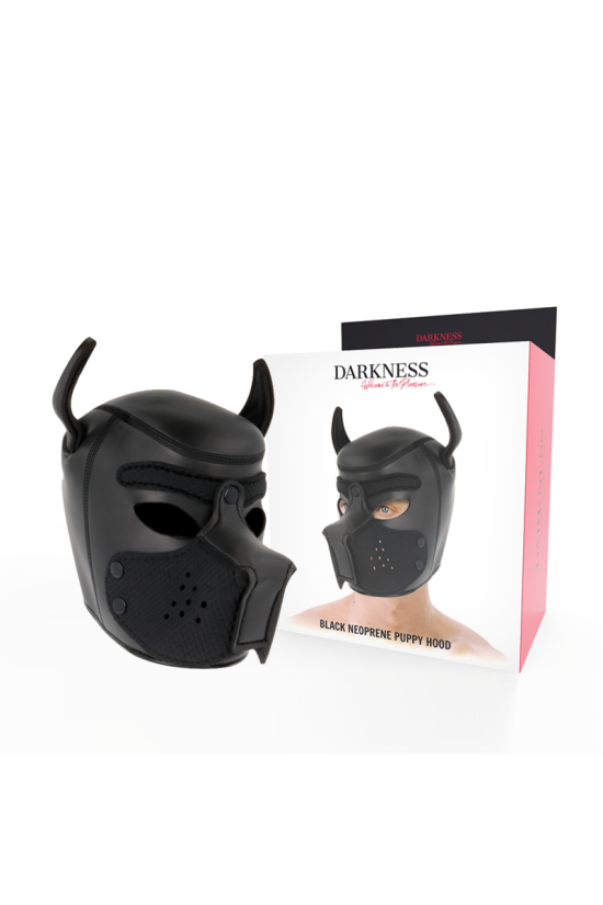 DARKNESS - MASCHERA PER CANI IN NEOPRENE CON MUSEROLA RIMOVIBILE M