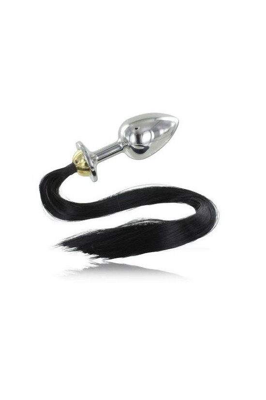 METAL HARD - PLUG ANALE IN ACCIAIO METALLIZZATO CON CODA 8