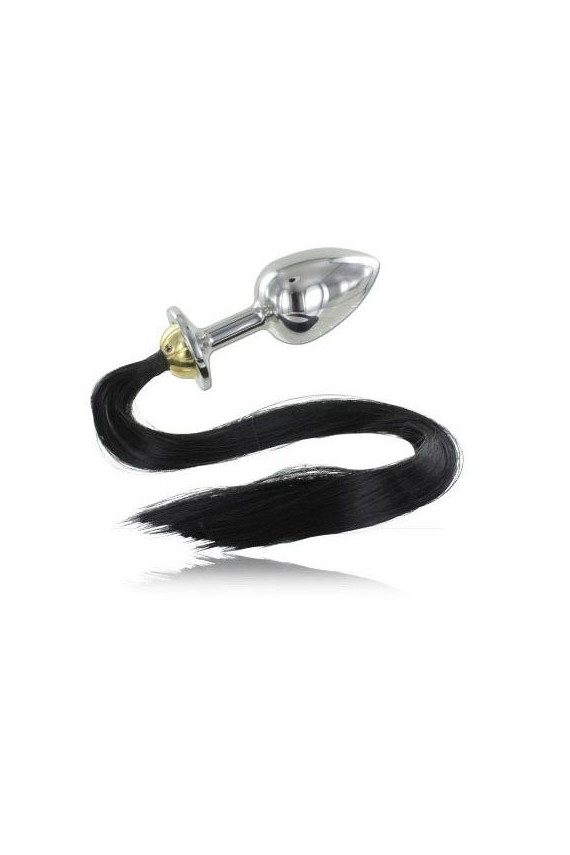 METAL HARD - PLUG ANALE IN ACCIAIO METALLIZZATO CON CODA 8