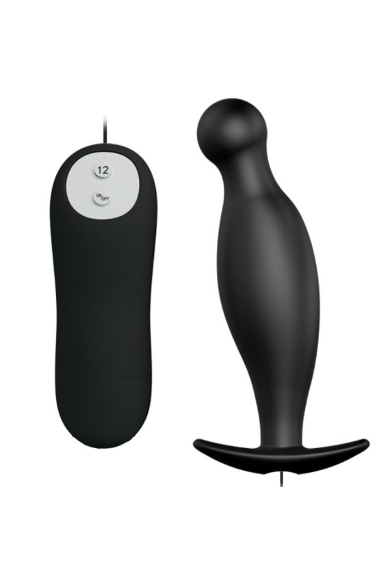 PRETTY LOVE - PLUG ANALE IN SILICONE 12 MODALIT DI VIBRAZIONE NERO