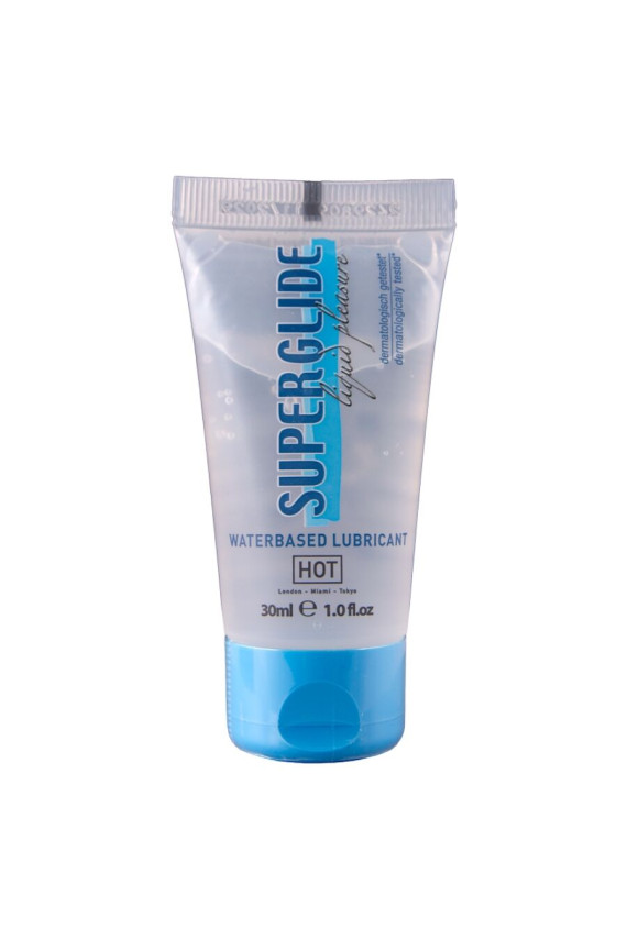 HOT - SUPERGLIDE LIQUID PLEASURE LUBRIFICANTE A BASE D'ACQUA 30 ML