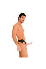 FETISH FANTASY SERIES - IMBRACATURA VIBRANTE FETISH HOLLOW PER LUI E LEI NATURALE 14CM