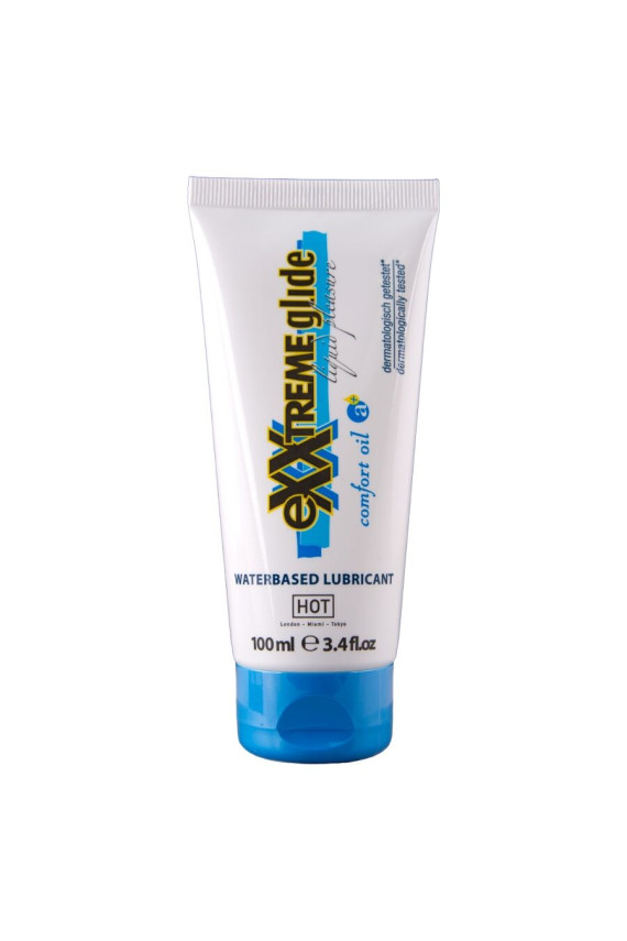 HOT - EXXTREME GLIDE LUBRIFICANTE A BASE D'ACQUA + OLIO COMFORT A+ 100 ML