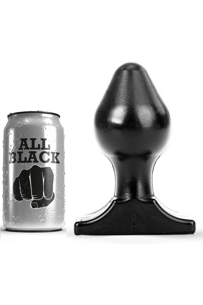 ALL BLACK - PLUG ANALE 16X8 CM