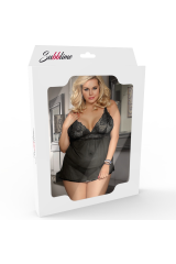 SUBBLIME - BABYDOLL LACCI FLOREALI ROSSO L / XL