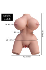 XISE - FRIEDA TORSO FEMMINILE REALISTICO CON VIBRAZIONE 36 CM