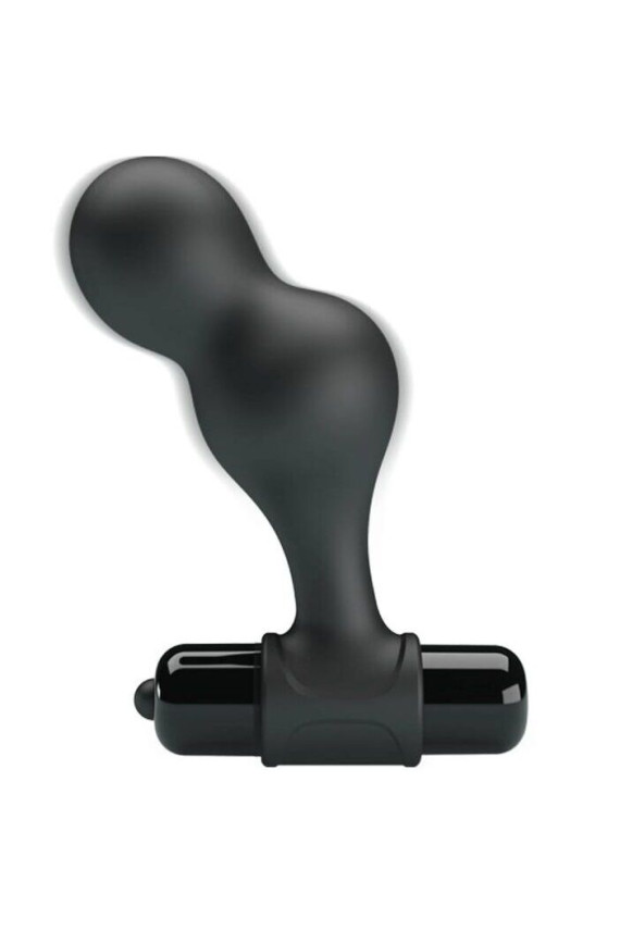 MR PLAY - PLUG ANALE VIBRATORE IN SILICONE NERO