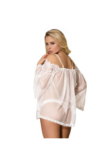 SUBBLIME - BABYDOLL BIANCO MANICA SVASATA S / M