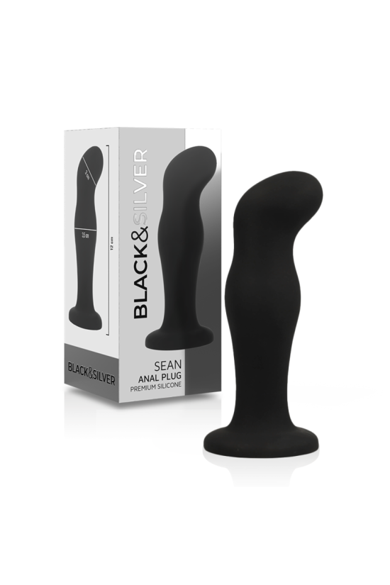 BLACK&SILVER - SEAN PLUG ANALE PREMIUM IN SILICONE NERO