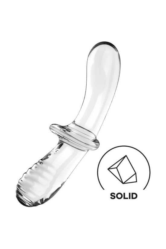SATISFYER - DILDO DOPPIO CRISTALLO TRASPARENTE