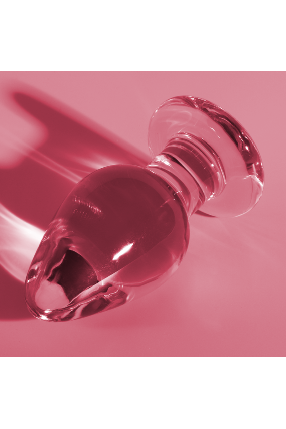 NEBULA SERIES BY IBIZA - MODELLO 3 PLUG ANALE VETRO BOROSILICATO ROSA 11 CM -O- 5 CM