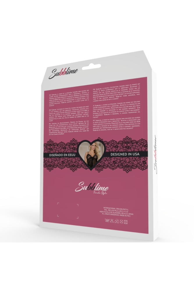 SUBBLIME - SET DUE PEZZI CON FRANGE S / M