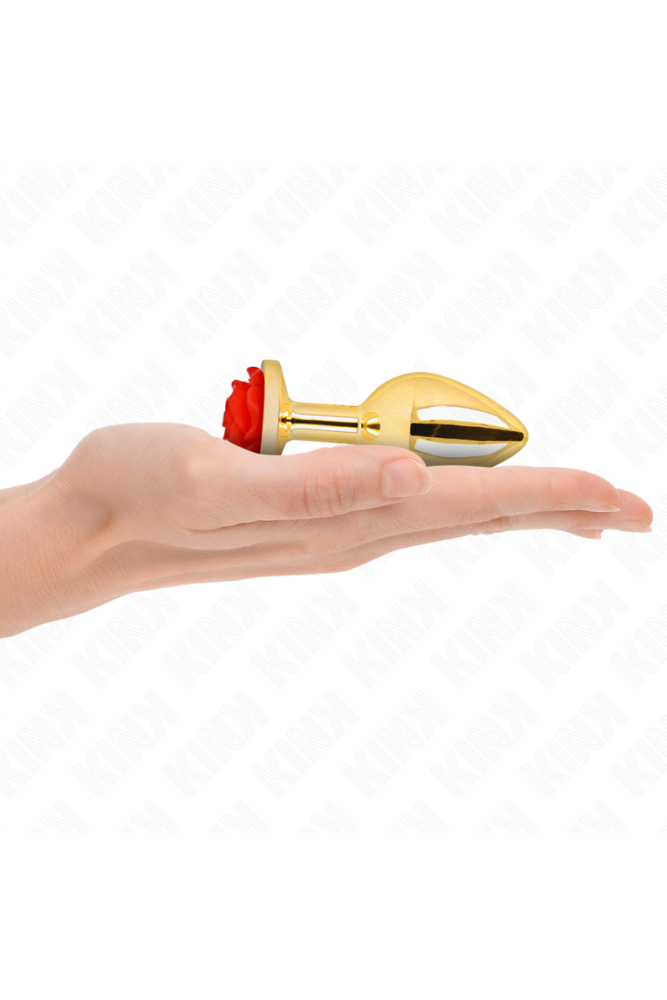 KINK - PLUG ANALE ORO ROSA ROSSO TAGLIA M