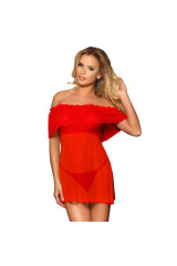 SUBBLIME - DRESSES ABITO CORTO + PERIZOMA ROSSO L / XL