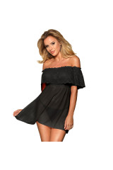 SUBBLIME - DRESSES ABITO CORTO + PERIZOMA NERO S / M