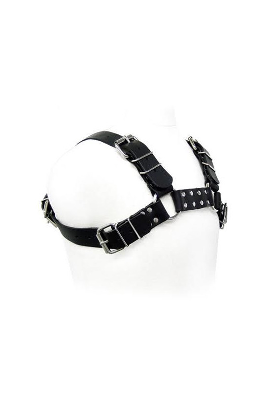 LEATHER BODY - IMBRACATURA PER BULL DOG NERA