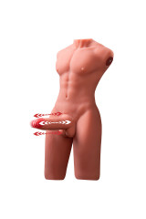 XISE - JASON MEZZO CORPO TORSO MASCHILE REALISTICO CON SPINTA E VIBRAZIONE 55 CM