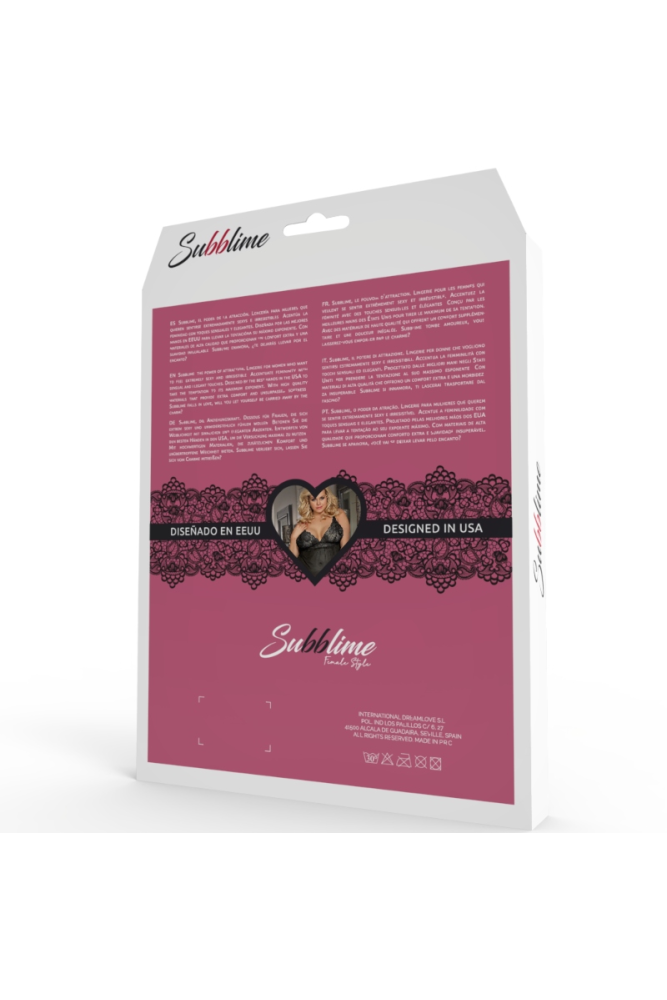 SUBBLIME - QUEEN PLUS FETISH TEDDY MANICA CORTA