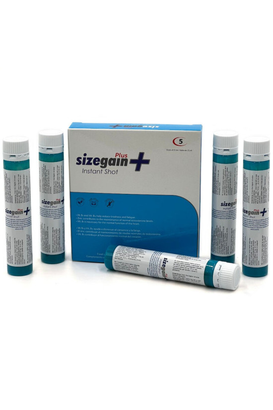 500 COSMETICS - SIZEGAIN PLUS INSTANT SHOT MALE ENERGIZER 5 UNITS