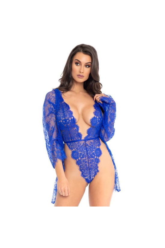 LEG AVENUE - ORSACCHIOTTO E VESTAGLIA BLU M