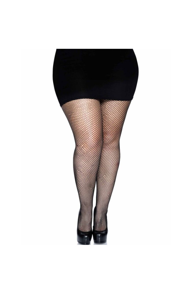 LEG AVENUE - COLLANT CON GAMMA POSTERIORE - NERO TAGLIA PLUS