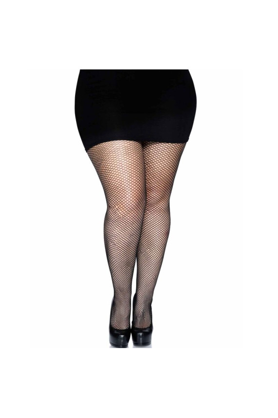 LEG AVENUE - COLLANT CON GAMMA POSTERIORE - NERO TAGLIA PLUS