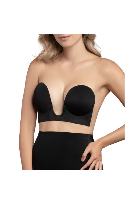 BYE-BRA - REGGISENO SENZA MANIGLIE EN U NERO COPPA B