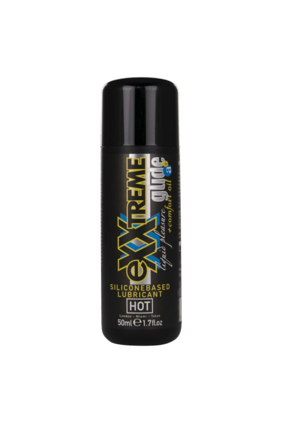 HOT - EXXTREME GLIDE LUBRIFICANTE A BASE DI SILICONE + OLIO COMFORT A+ 50 ML