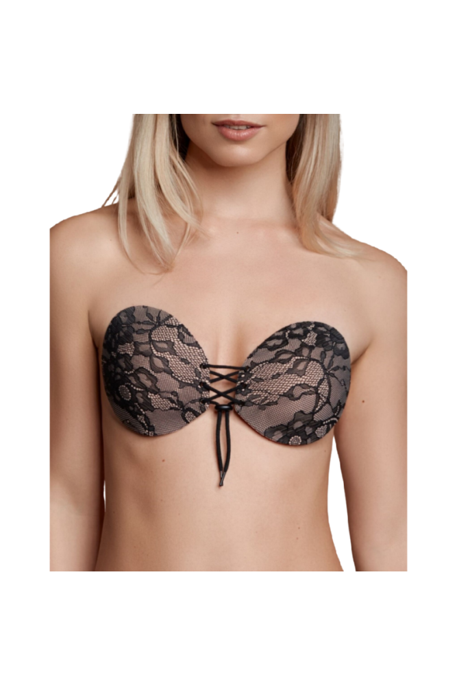 BYE-BRA - REGGISENO ADESIVO INTRECCIATO E RICAMATO COPPA B