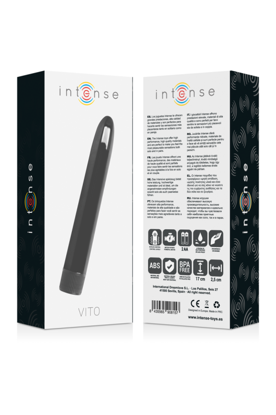 INTENSE - VIBRATORE VITO NERO