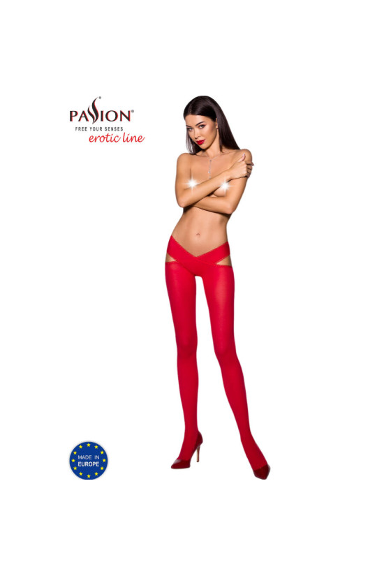 PASSION - COLLANT TIOPEN 005 ROSSO 1/2 60 DEN