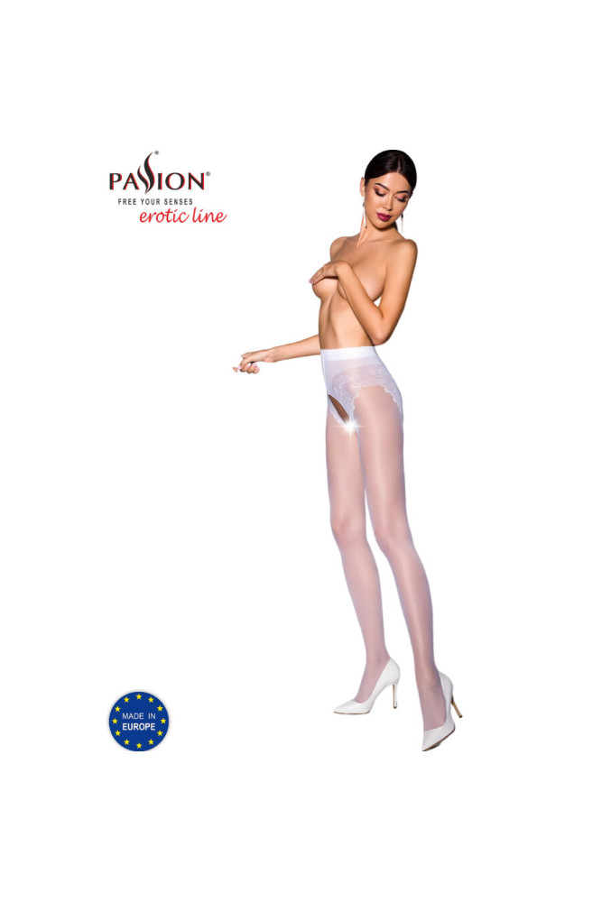 PASSION - TIOPEN 006 COLLANT BIANCO 3/4 30 DEN