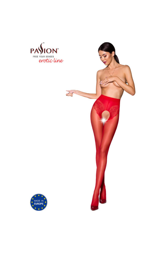 PASSION - TIOPEN 006 COLLANT ROSSO 3/4 30 DEN