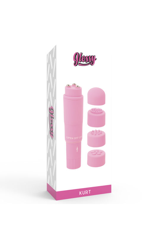 GLOSSY - MASSAGGIATORE POCKET KURT ROSA