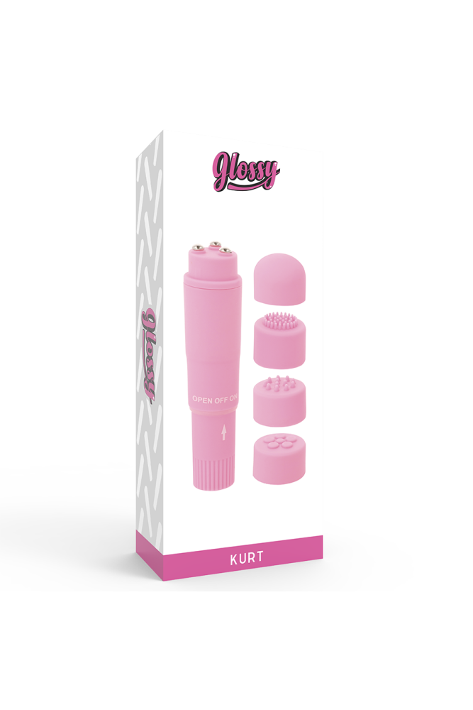 GLOSSY - MASSAGGIATORE POCKET KURT ROSA