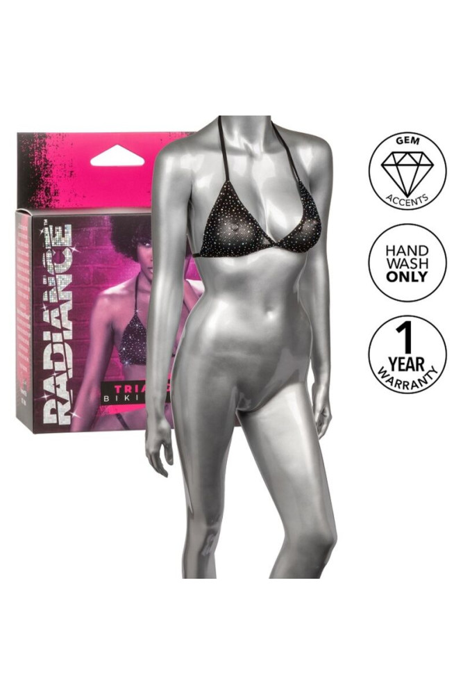 CALEXOTICS - RADIANCE TOP BIKINI A TRIANGOLO RHINE
