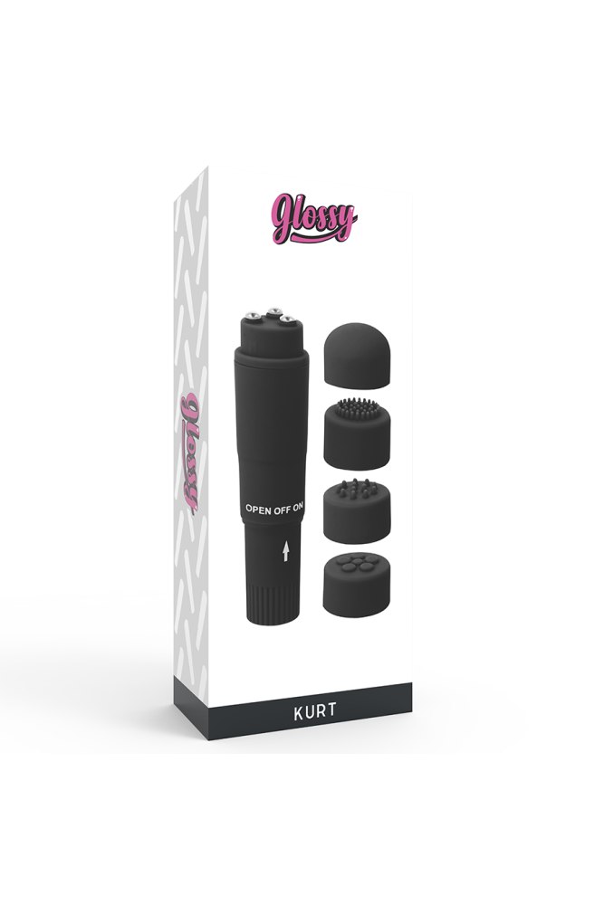 GLOSSY - MASSAGGIATORE TASCABILE KURT NERO
