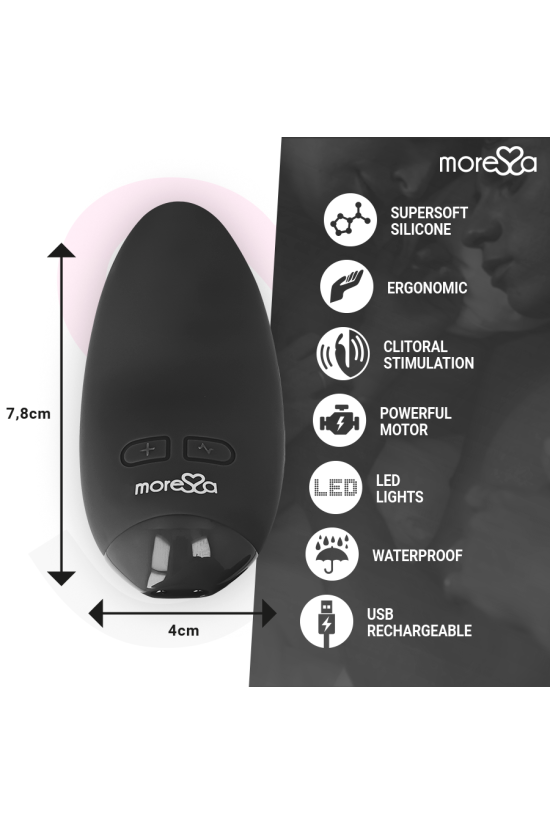 MORESSA - VIBRATORE BLOSSOM NERO