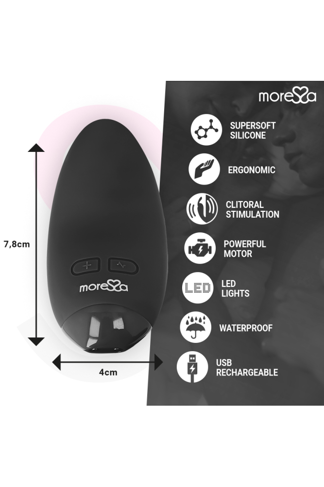 MORESSA - VIBRATORE BLOSSOM NERO