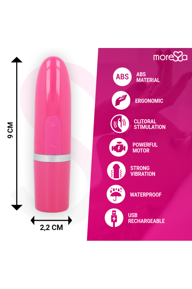 MORESSA - IVY VIBRATORE STIMOLATORE DA VIAGGIO ROSA