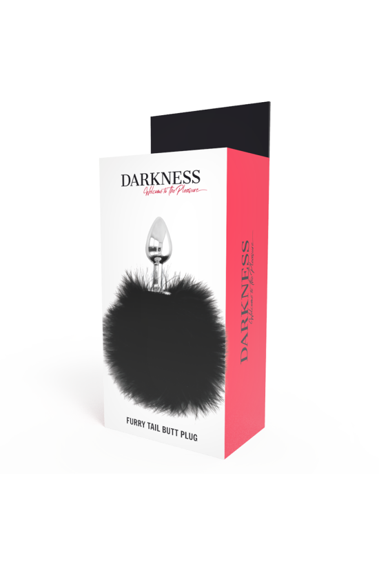 DARKNESS - BUTTPLUG ANALE EXTRA CON CODA NERA 7 CM