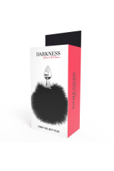DARKNESS - BUTTPLUG ANALE EXTRA CON CODA NERA 7 CM
