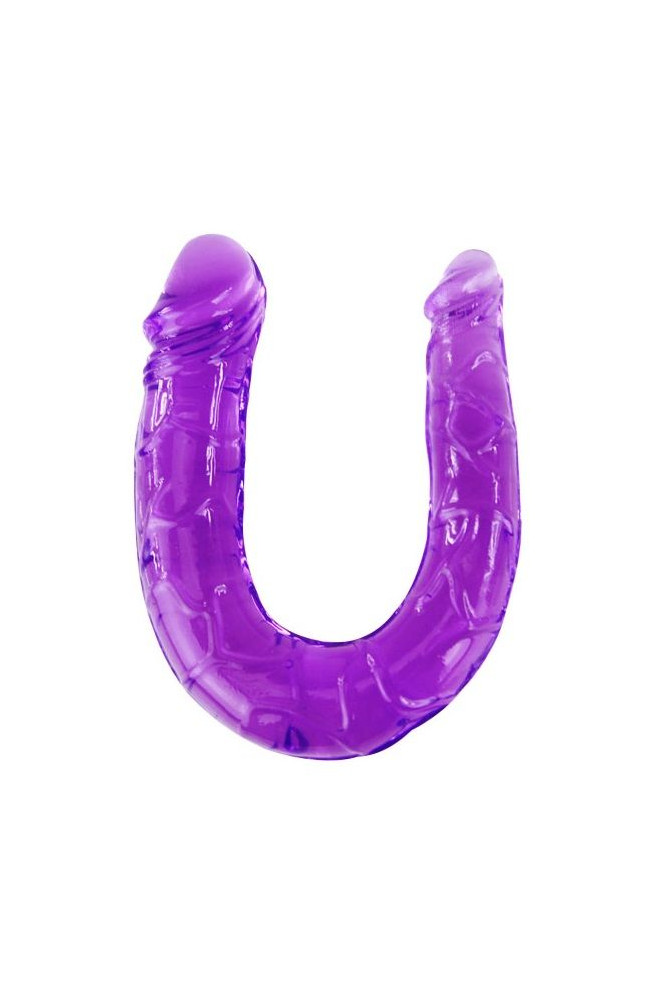 BAILE - DOPPIO DILDO IN JELLY FLESSIBILE LILLA